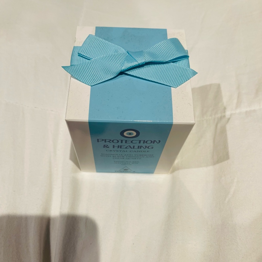 Evil Eye Protection Crystal Candle - Picture 2 of 4